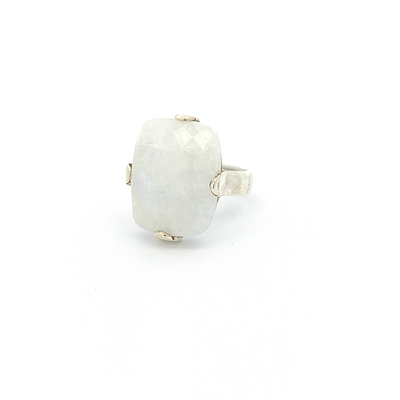 Rainbow Moonstone Ring - Chagall - boothandbooth