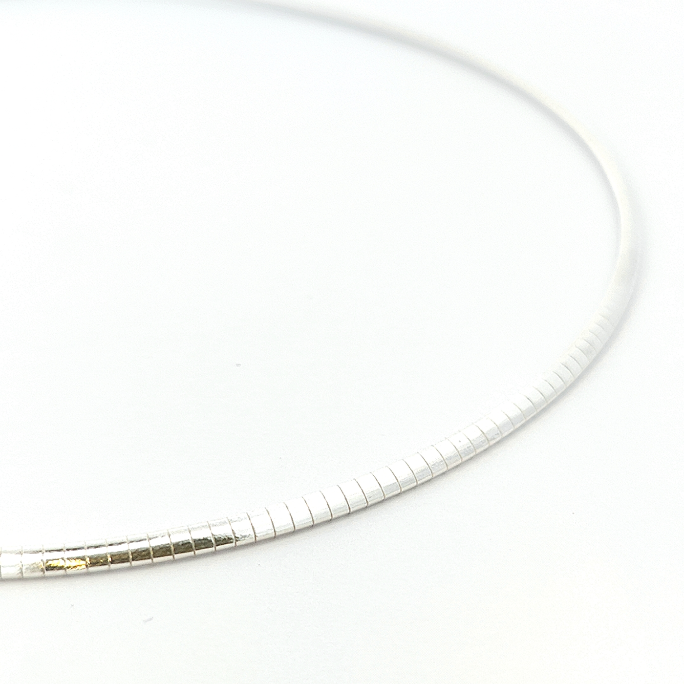 Sterling Silver Omega Chain - 2mm - boothandbooth
