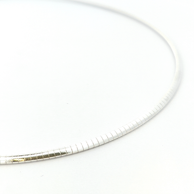 Sterling Silver Omega Chain - 2mm - boothandbooth