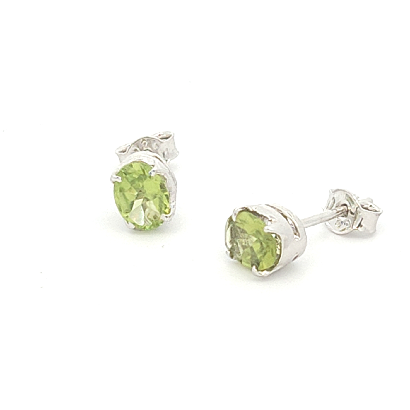 Peridot Stud Earrings - Mayla - boothandbooth