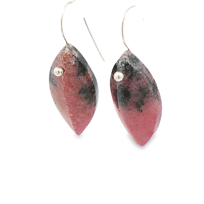 Rhodonite Drop Earrings - Jerry - boothandbooth