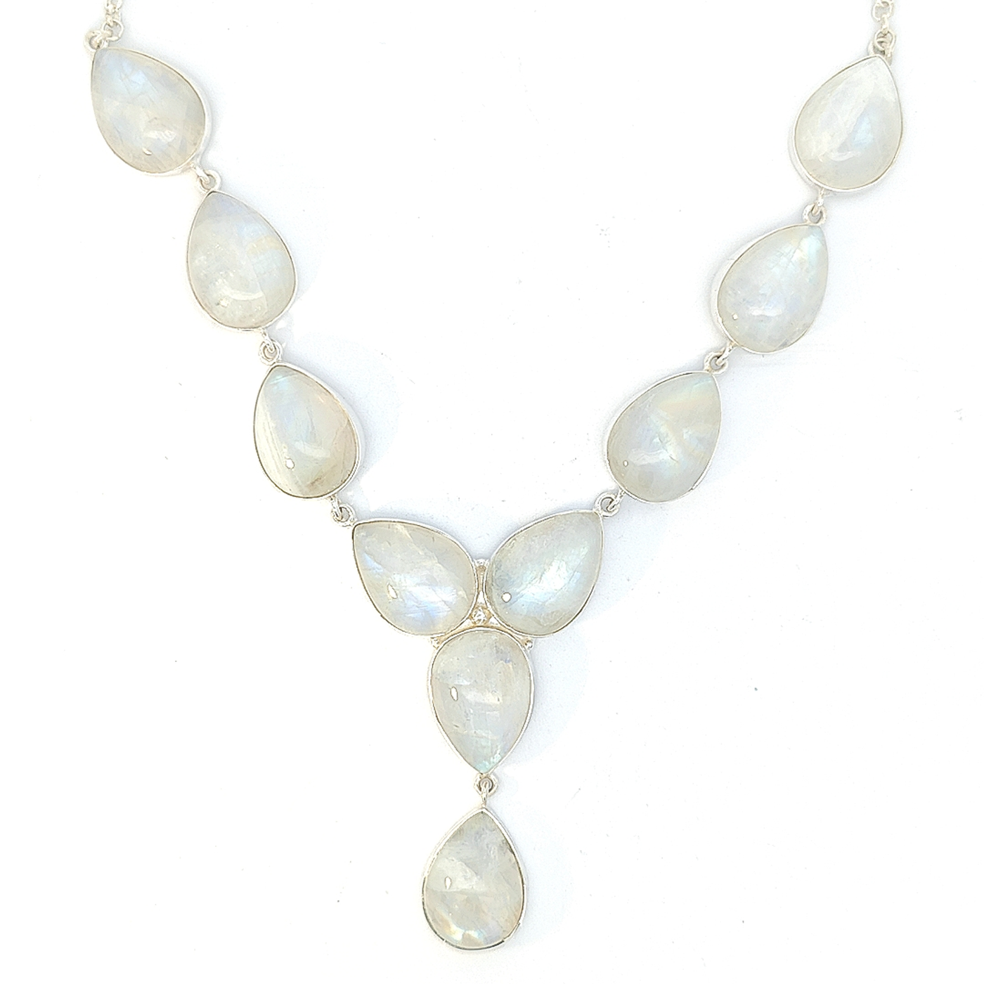 Rainbow Moonstone Necklace - Jacqueline - boothandbooth