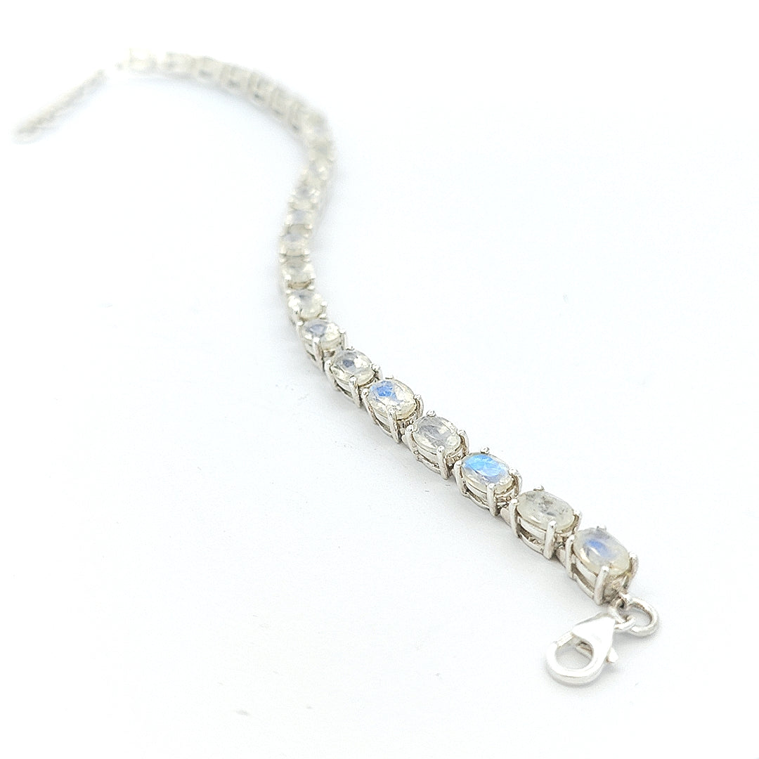 Rainbow Moonstone Bracelet - Eleanor - boothandbooth