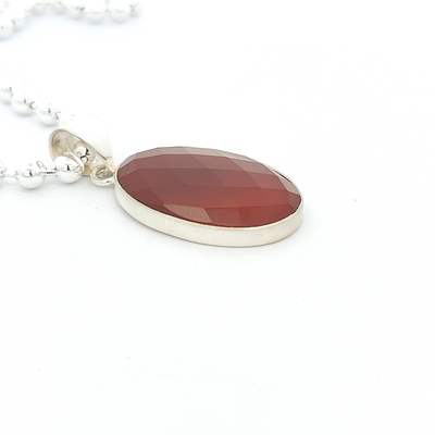 Red Onyx Pendant - Dulcie - boothandbooth