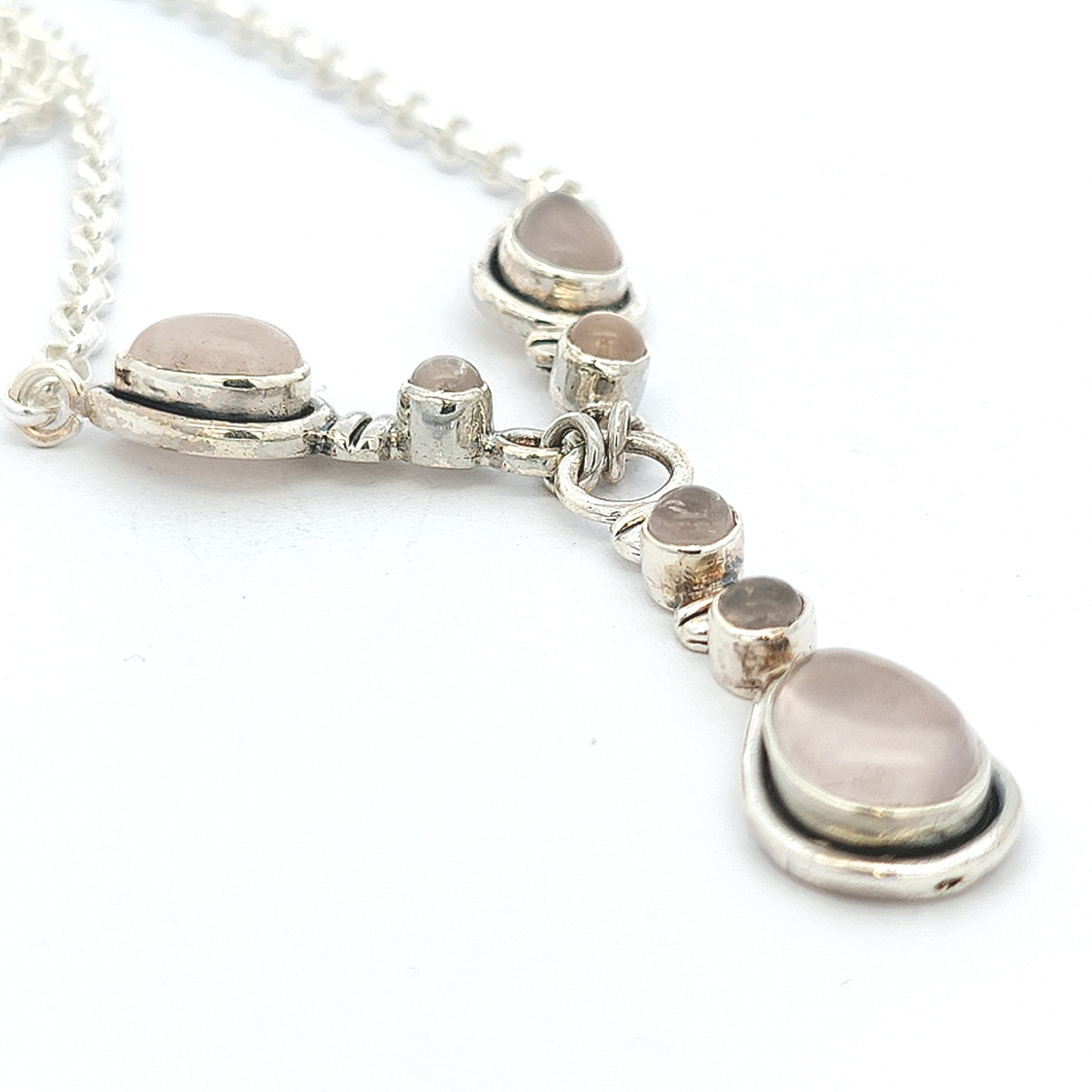 Rose Quartz Necklace - Elkie - boothandbooth