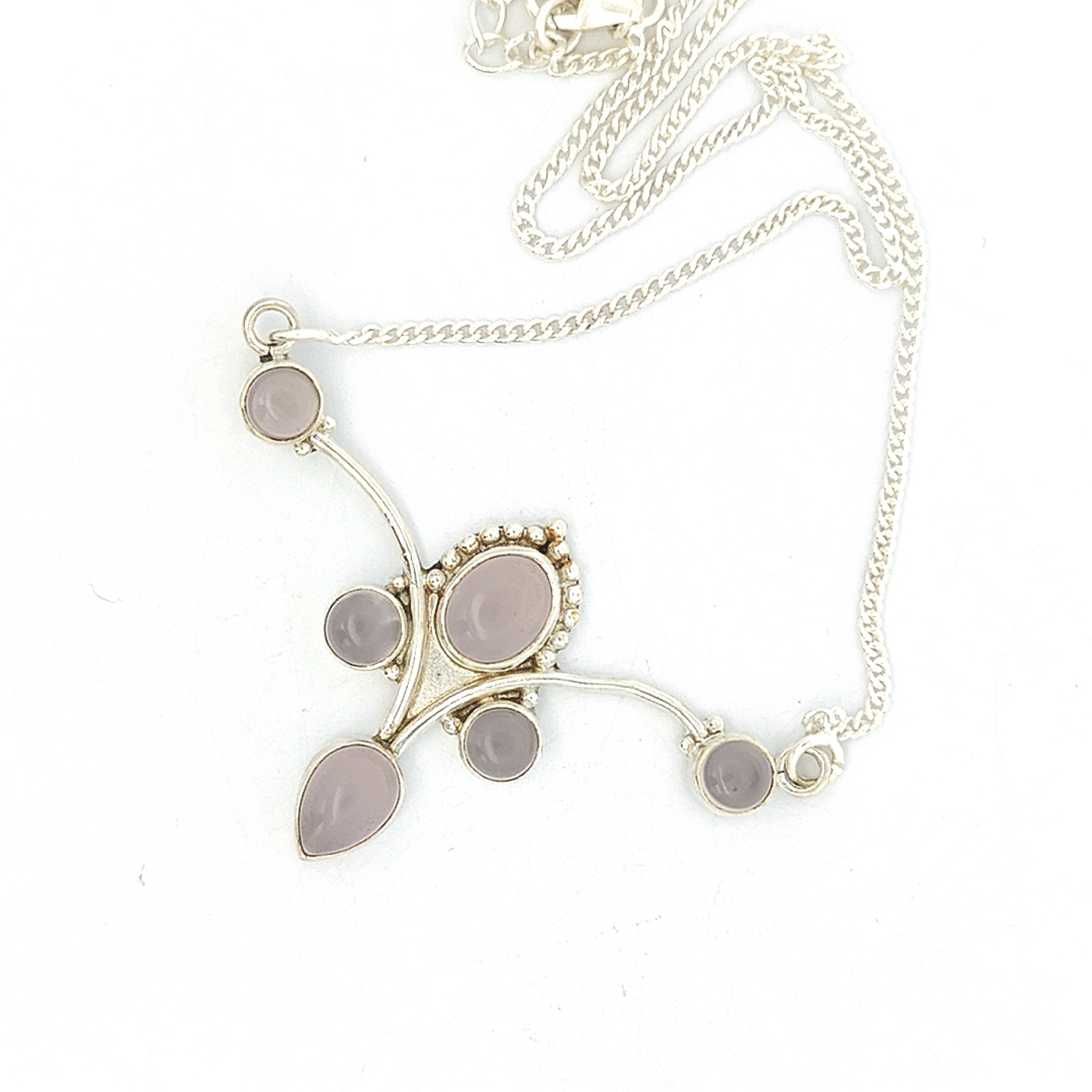 Rose Quartz Necklace - Lydia - boothandbooth