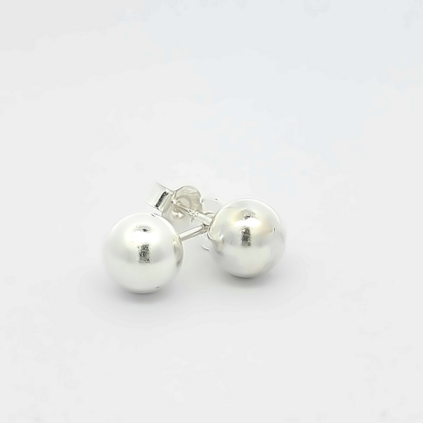 Sterling Silver Ball Stud Earrings - boothandbooth