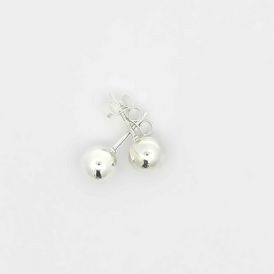 Sterling Silver Ball Stud Earrings - boothandbooth