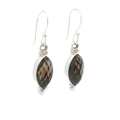 Smokey Quartz Earrings - Eleanor - boothandbooth