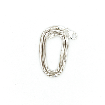 Sterling Silver Snake Bracelet - 3mm - boothandbooth