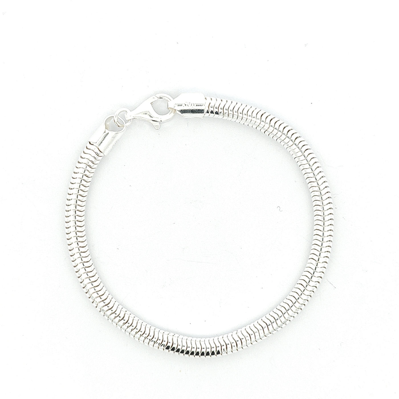 Sterling Silver Snake Bracelet - 5mm - boothandbooth