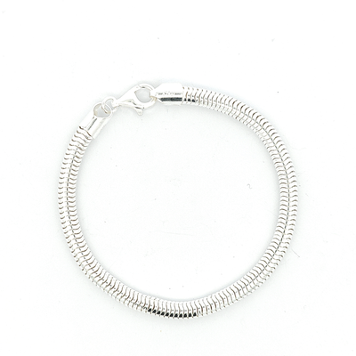 Sterling Silver Snake Bracelet - 5mm - boothandbooth