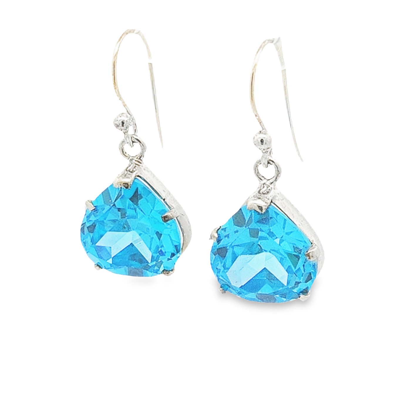 Swiss Blue Topaz Earrings - Cynthia - boothandbooth