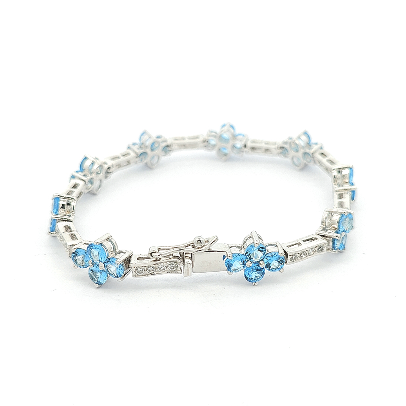 Swiss Blue Topaz Bracelet - Georgia - boothandbooth