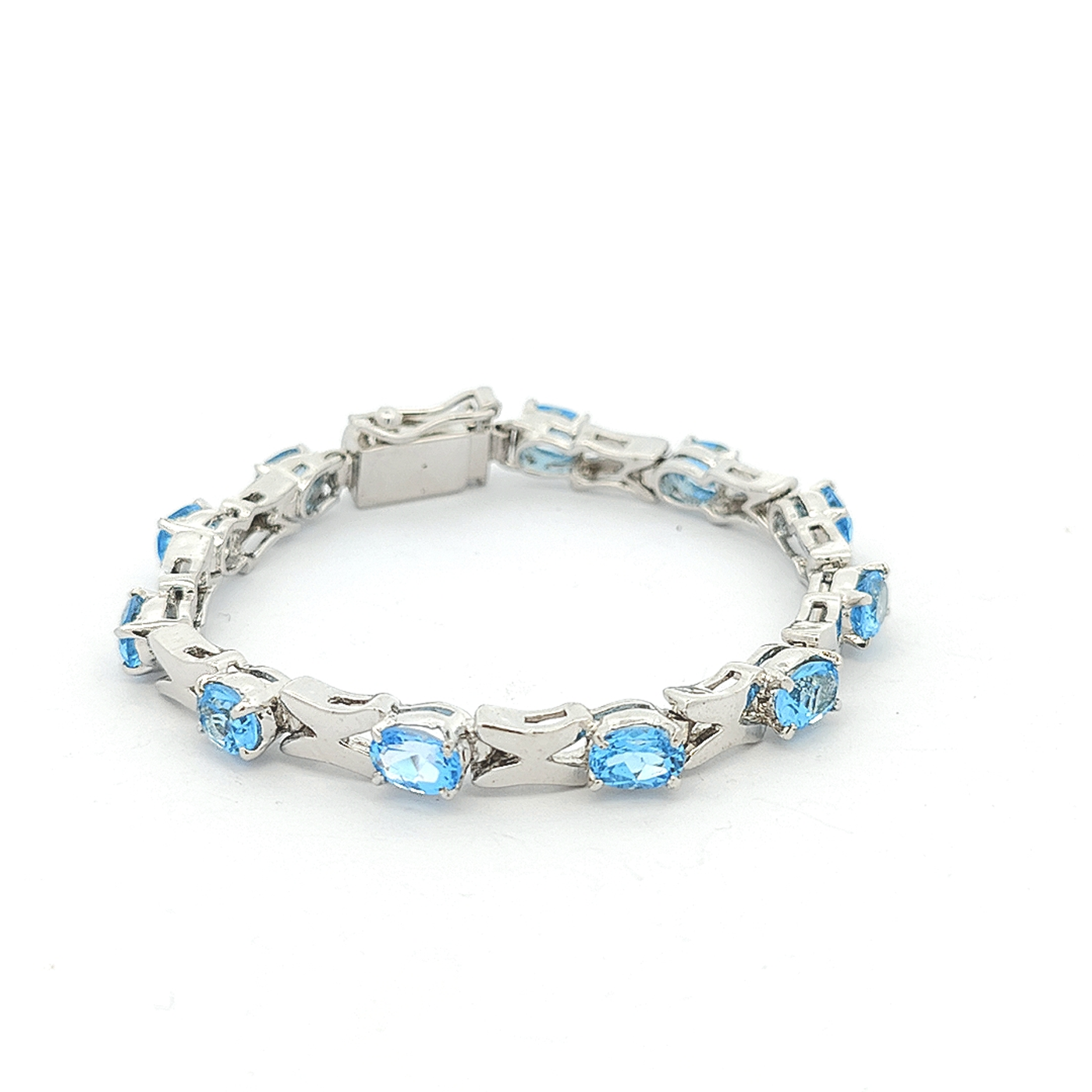 Swiss Blue Topaz Bracelet - Nicole - boothandbooth