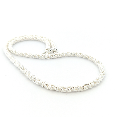 Sterling Silver Torcion Chain, Width 4mm - boothandbooth