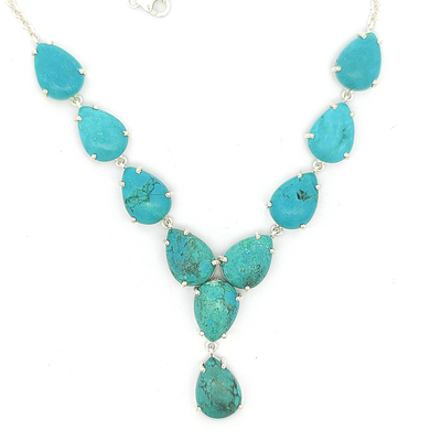 Turquoise Necklace - Jacqueline - boothandbooth