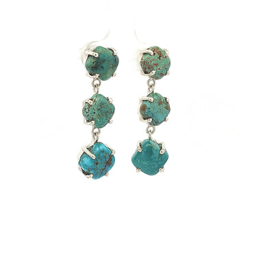 Natural Turquoise Earrings - Fenella - boothandbooth