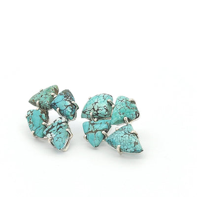 Natural Turquoise Earrings - Amelie - boothandbooth