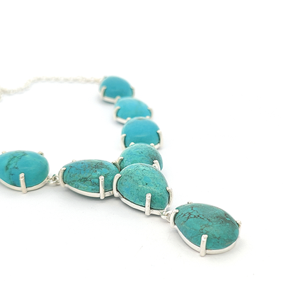 Turquoise Necklace - Jacqueline - boothandbooth