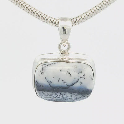 Dendritic Agate Pendant - Lily