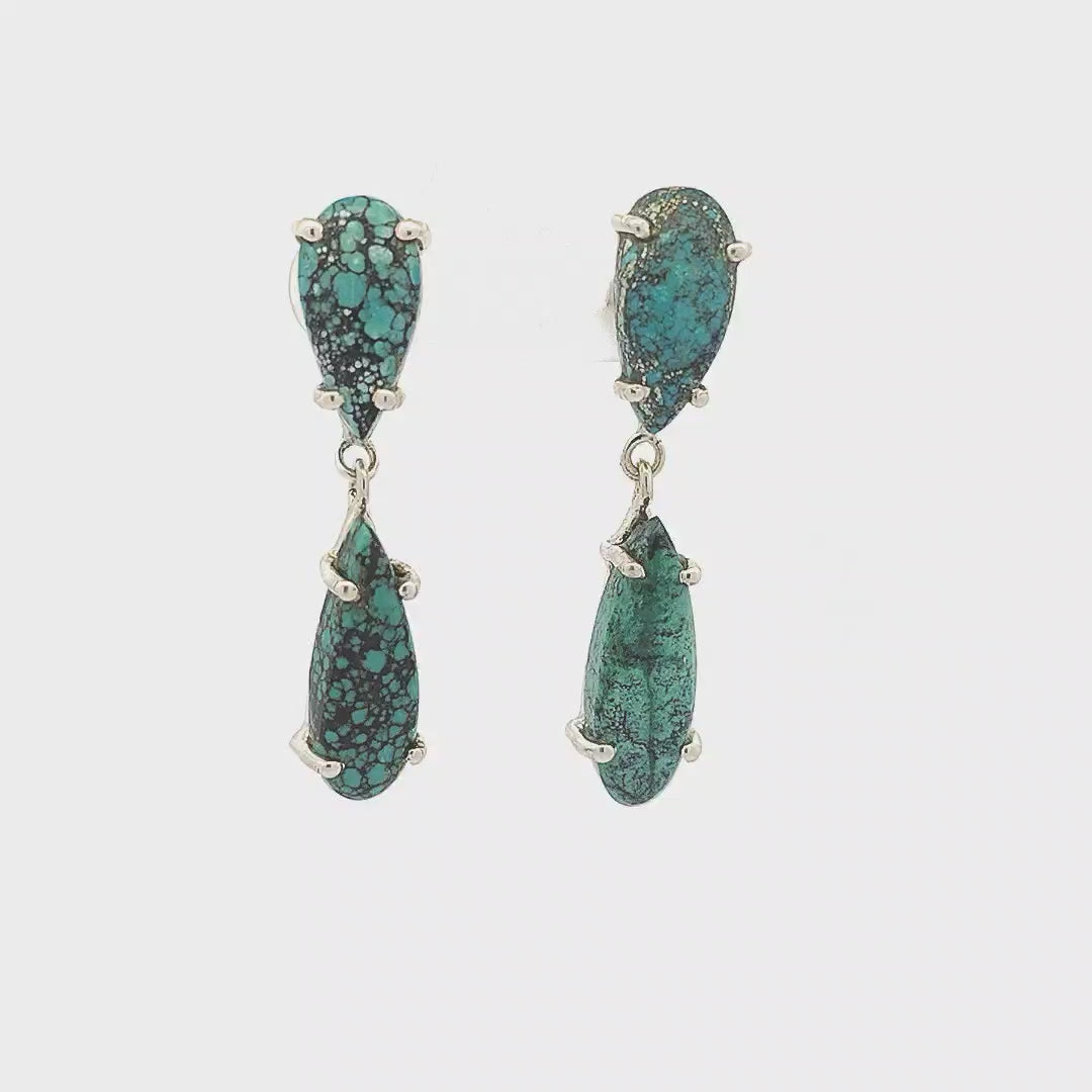 Natural Turquoise Earrings - Jenna