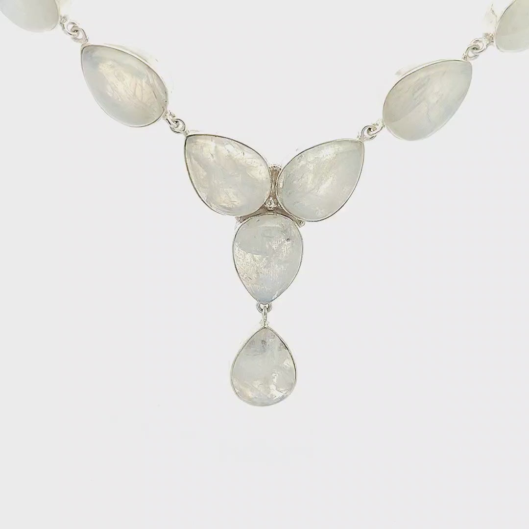 Rainbow Moonstone Necklace - Jacqueline