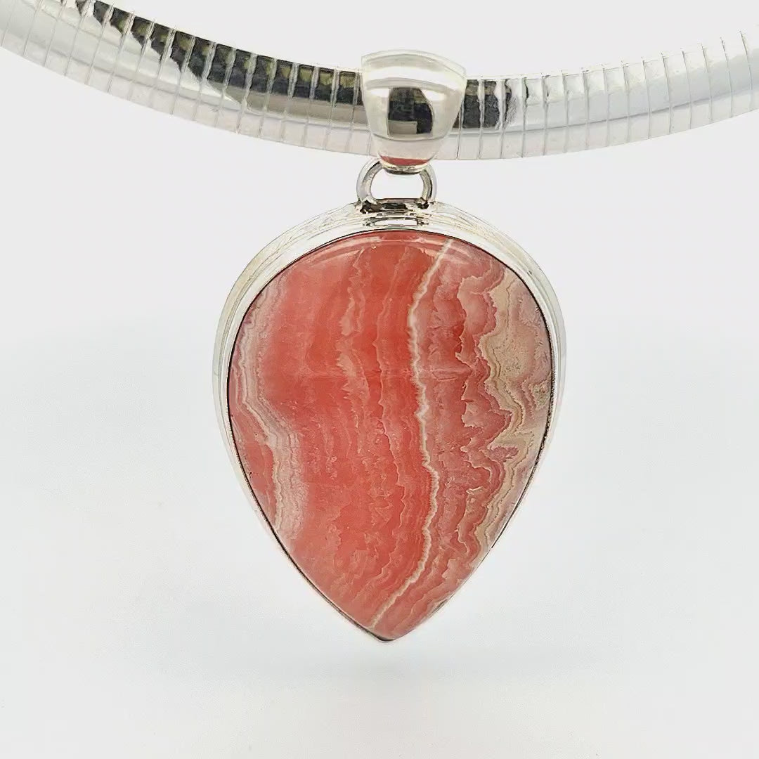 Rhodochrosite Pendant - Delfina (large)