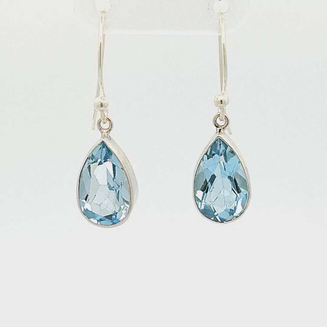 Blue Topaz Earrings - Orla