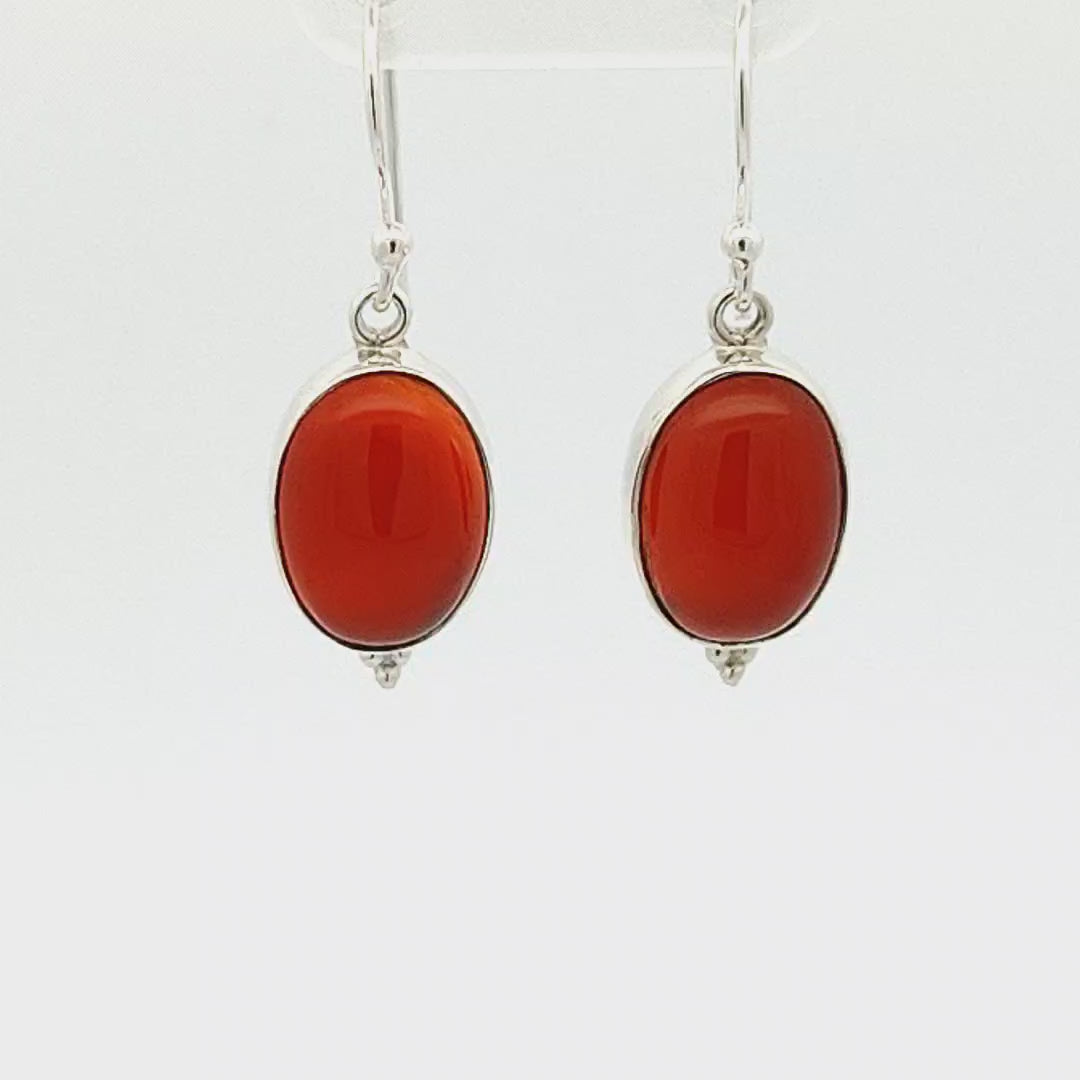 Carnelian Earrings - Simone