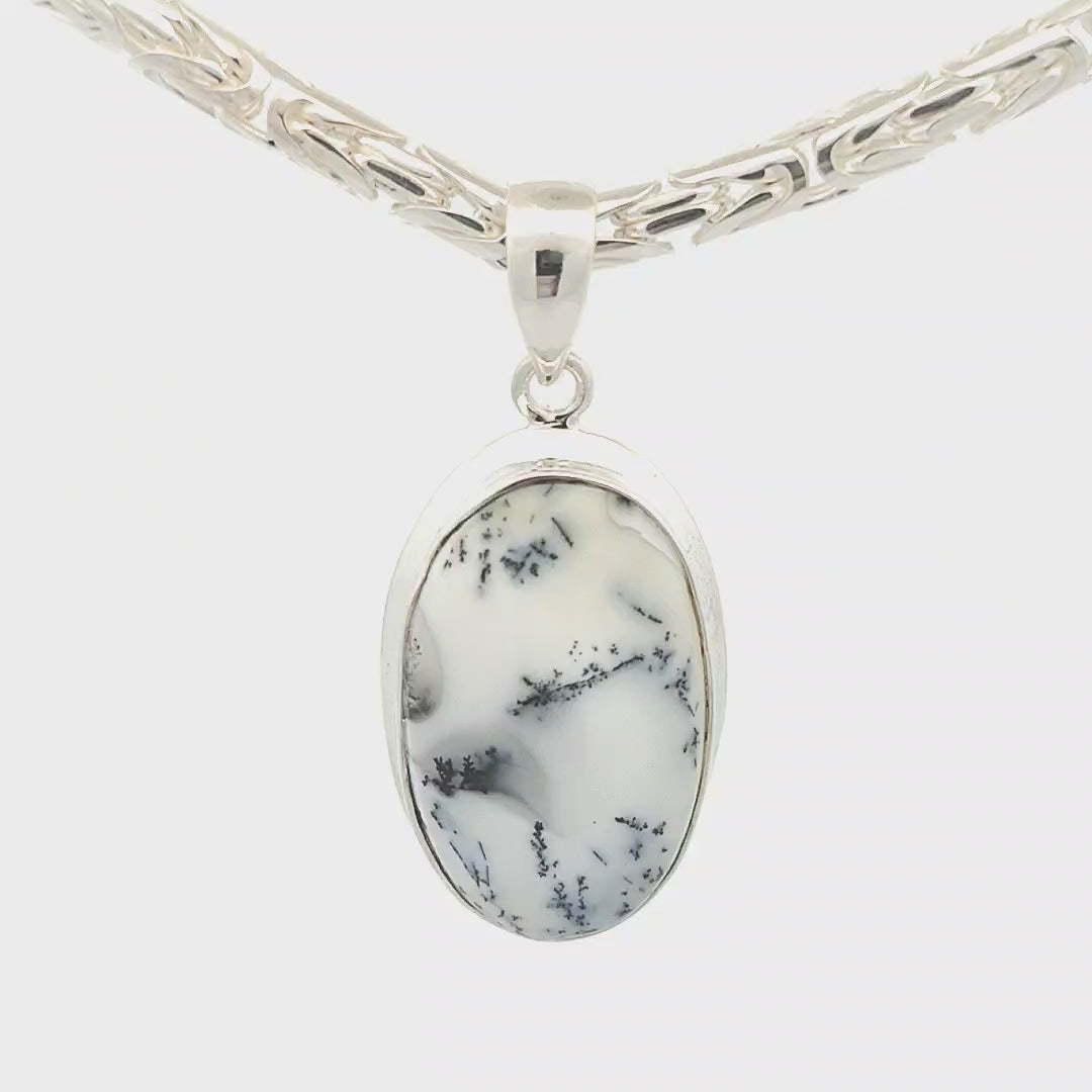 Dendritic Agate Pendant - Freya