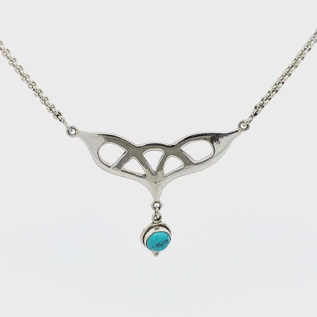 Turquoise Pendant Necklace - Corinne