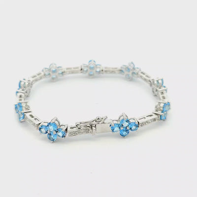 Swiss Blue Topaz Bracelet - Georgia