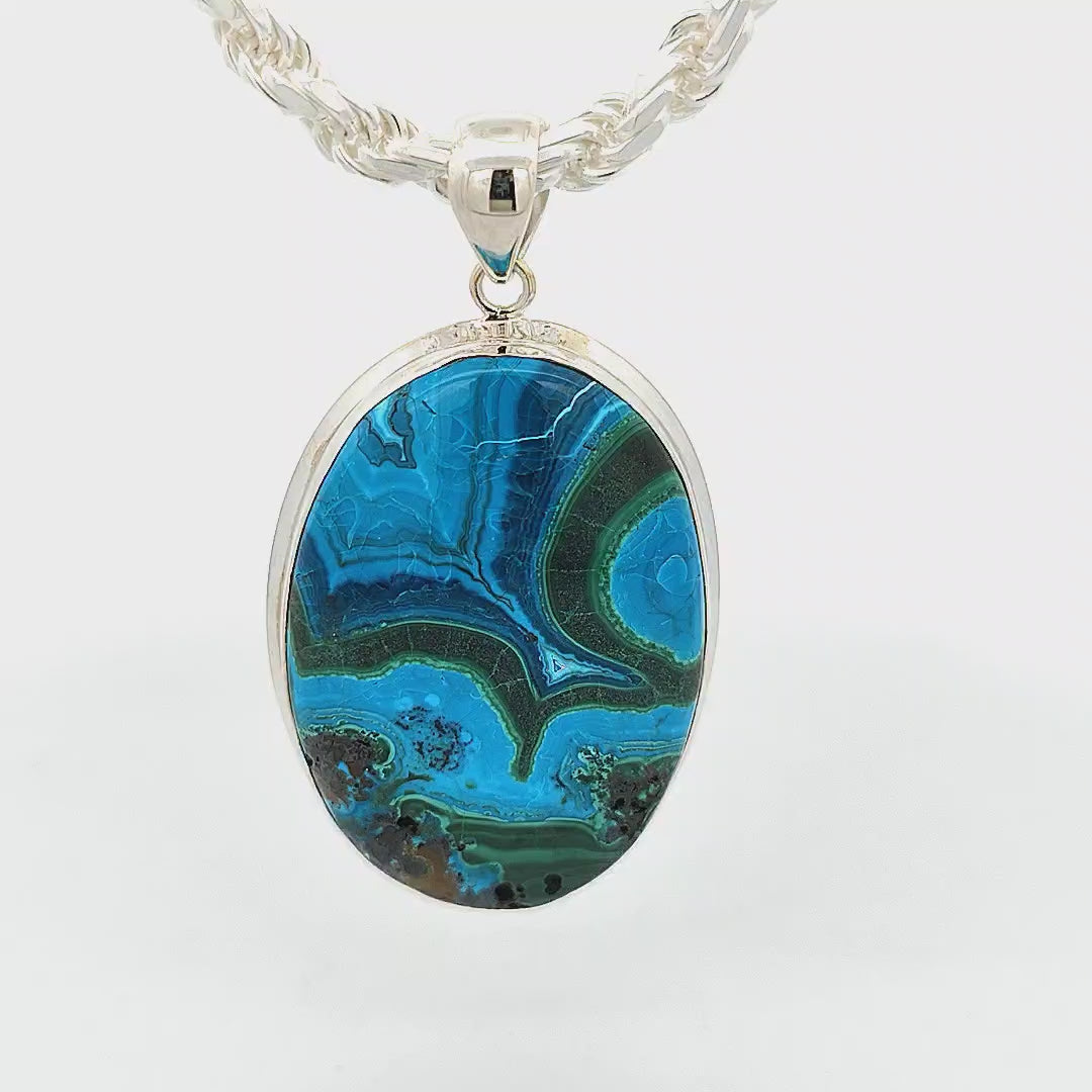 Chrysocolla Pendant - Lucinda