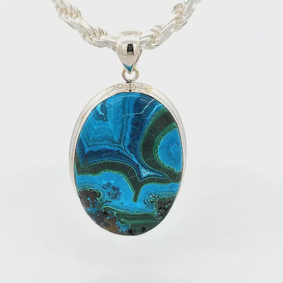 Chrysocolla Pendant - Lucinda