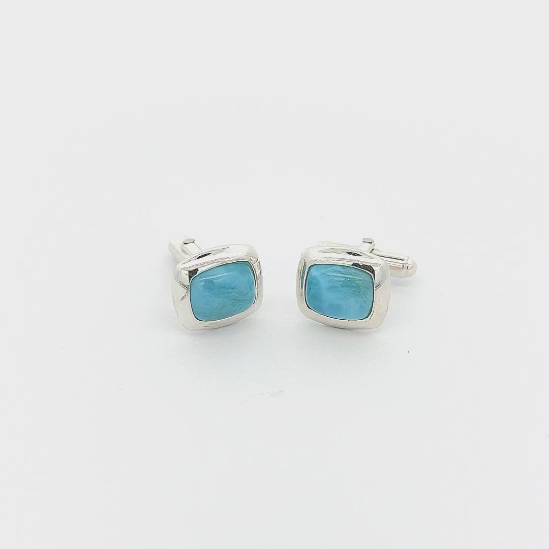 Larimar Cufflinks - Byron