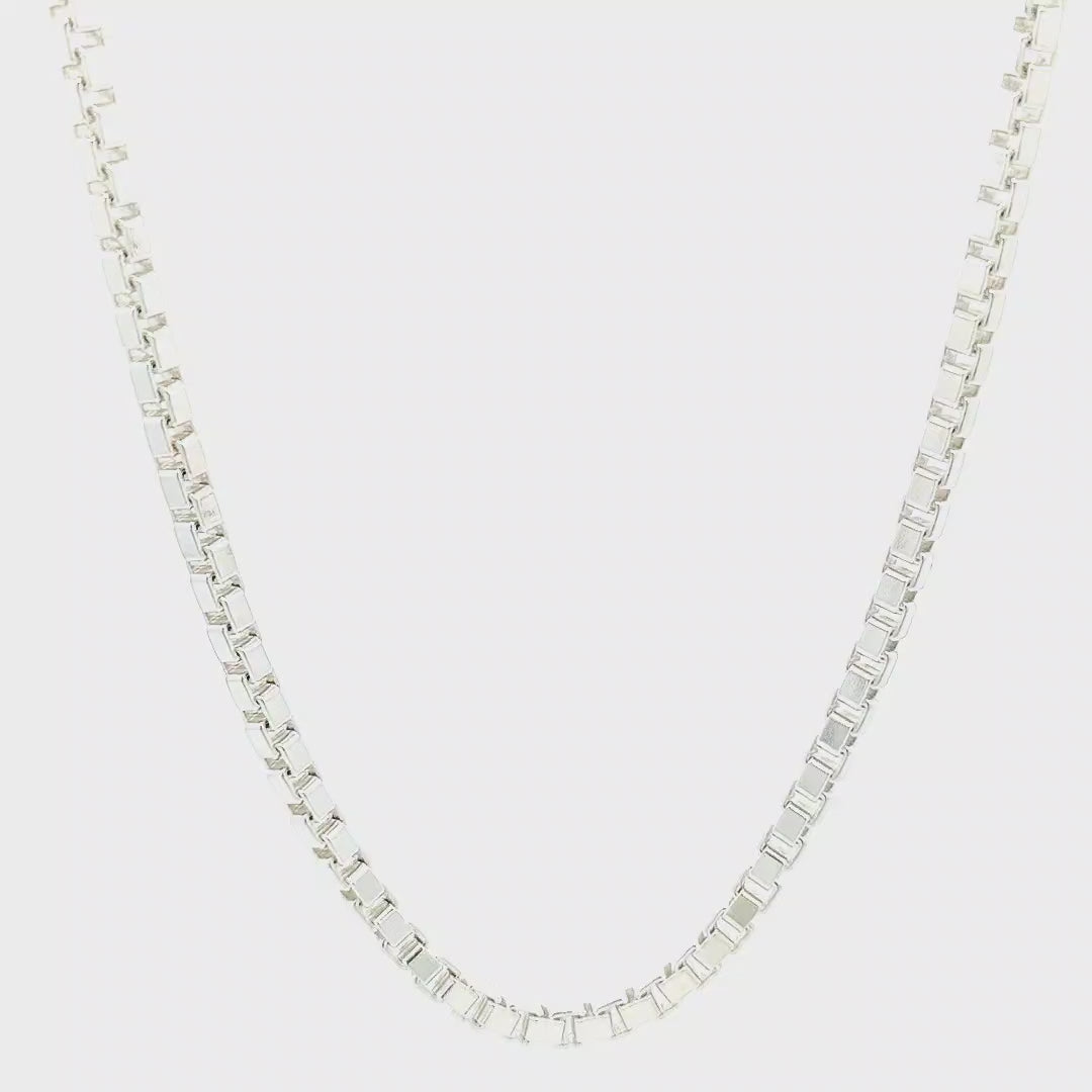 Sterling Silver Box Chain - 3.1mm