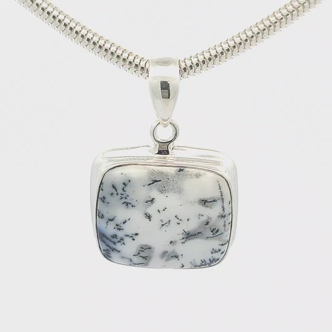 Dendritic Agate Pendant - Mia