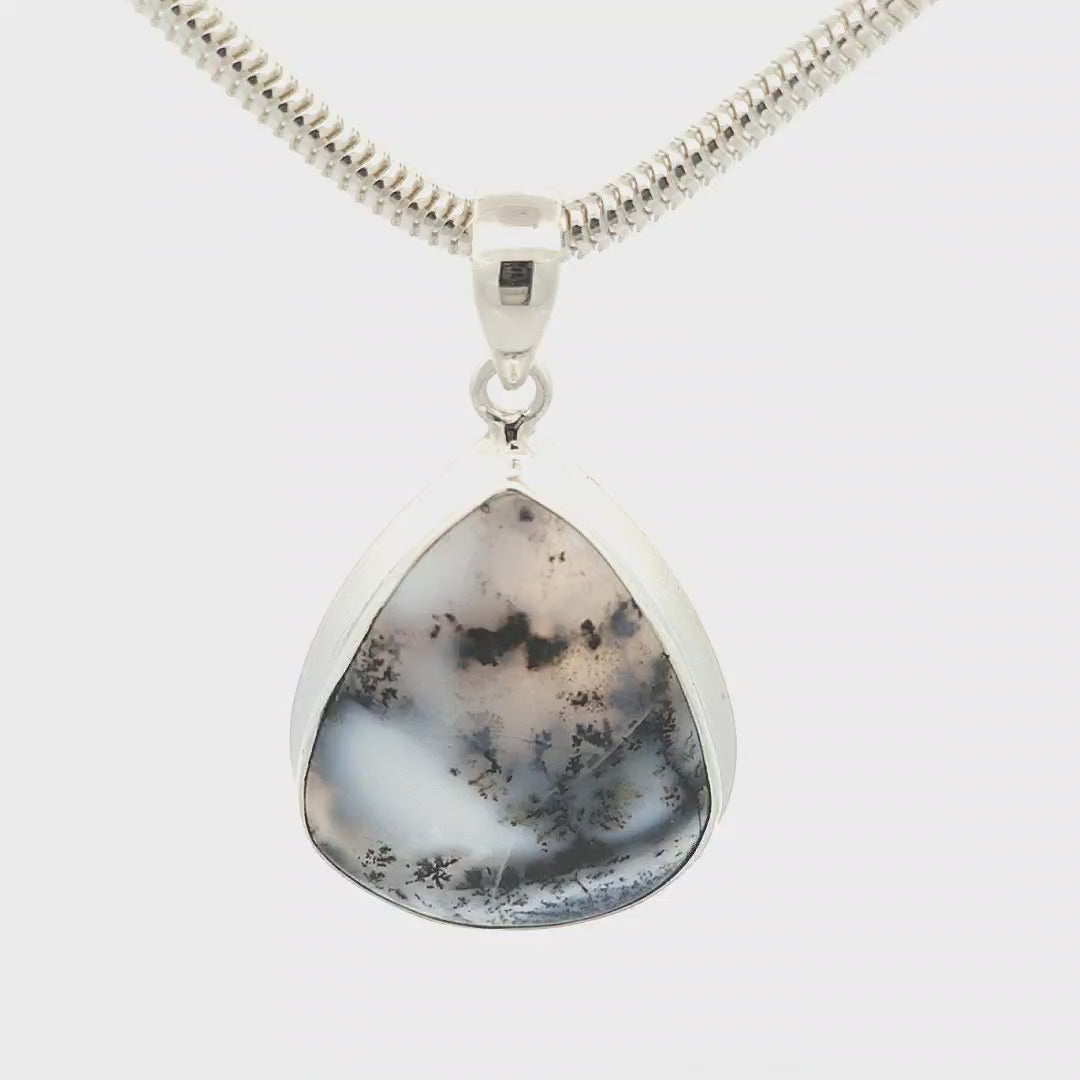 Dendritic Agate Pendant - Annie