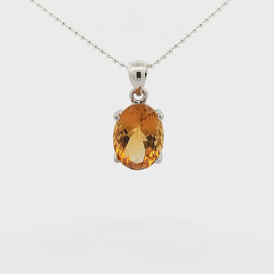 Citrine Pendant - Dulcie
