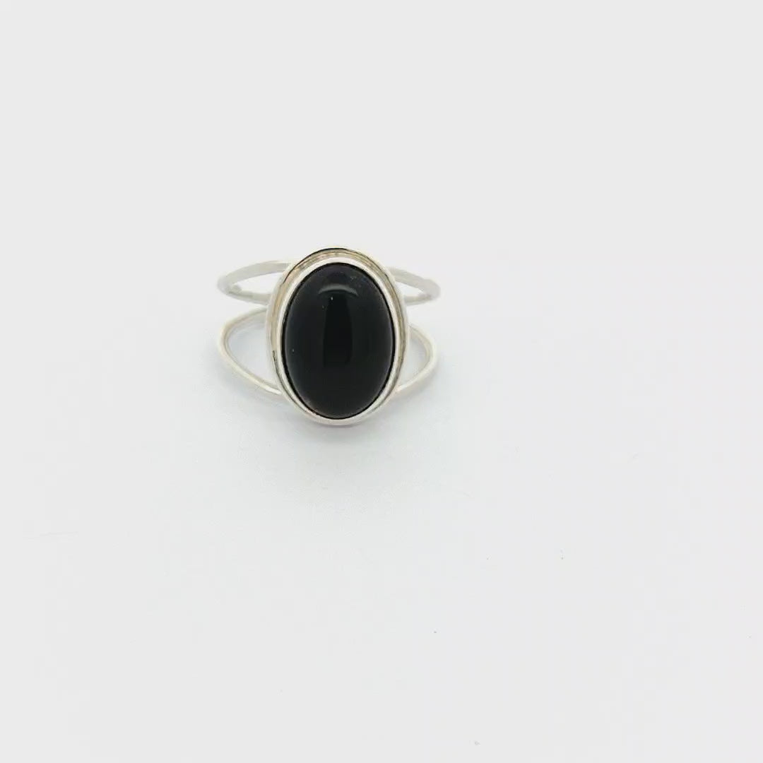 Black Onyx Ring - Bazille