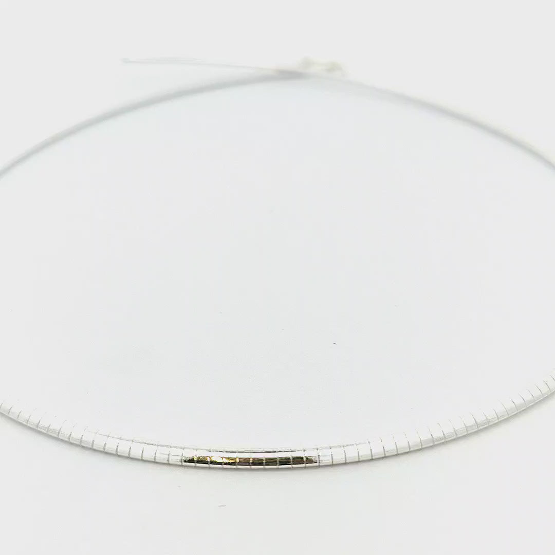 Sterling Silver Omega Chain - 2mm