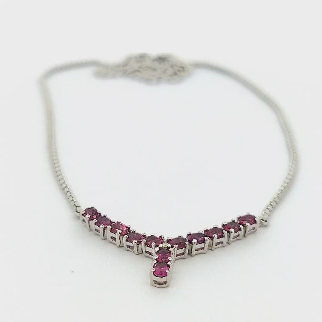 Garnet Necklace - Ella