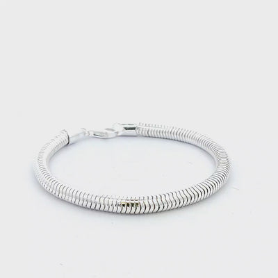 Sterling Silver Snake Bracelet - 5mm