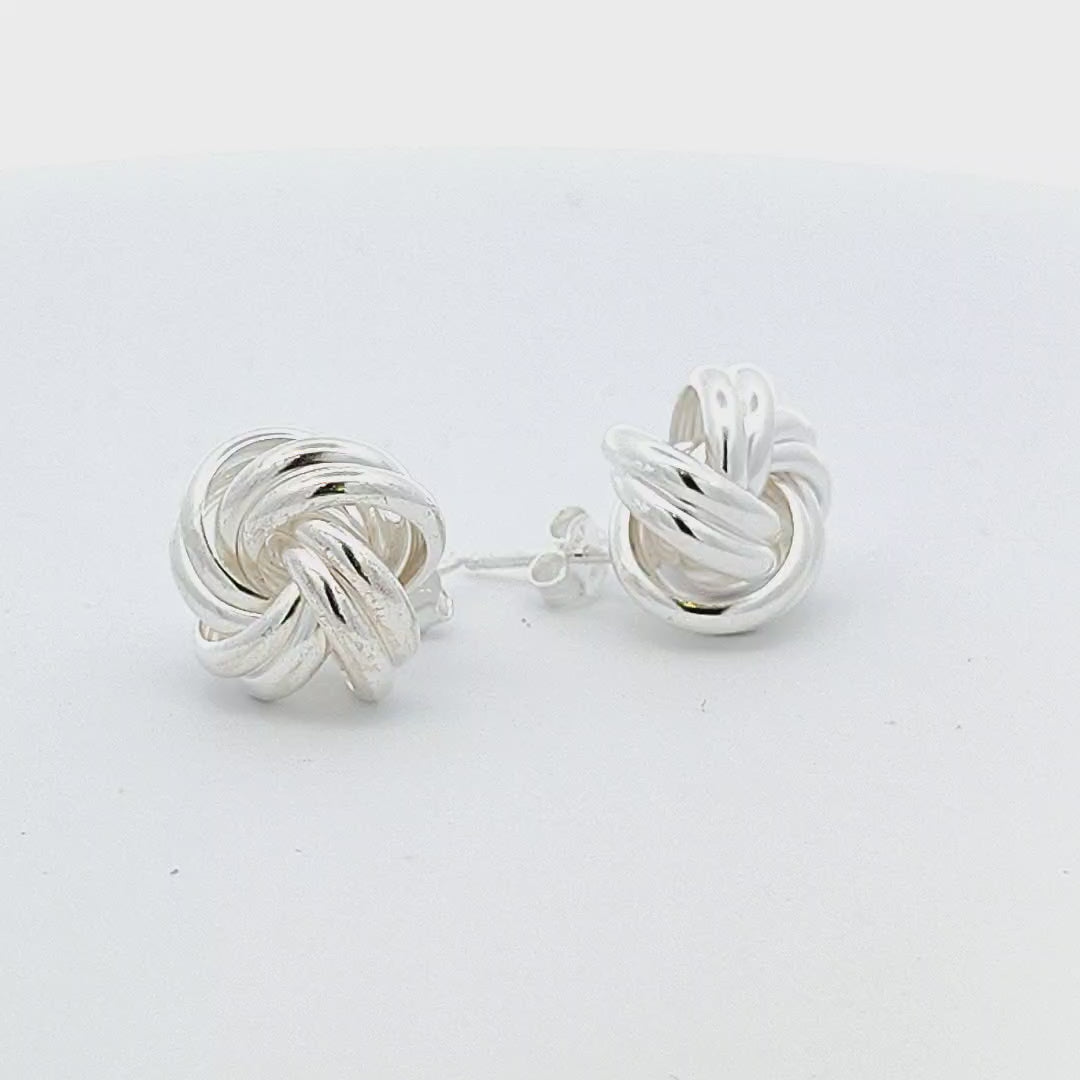 Sterling Silver Knot Studs - Dee