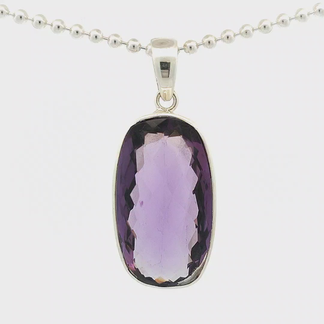 Brazilian Amethyst Pendant - Ivy