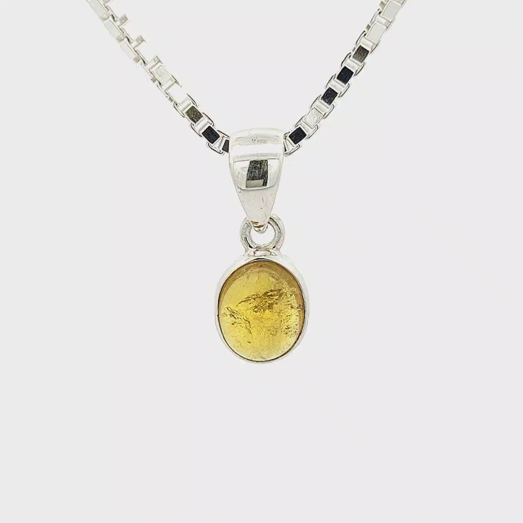 Lemon Tourmaline Pendant - Monique
