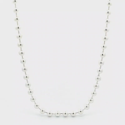 Sterling Silver Ball Chain, Width 5mm