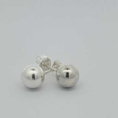 Sterling Silver Ball Stud Earrings