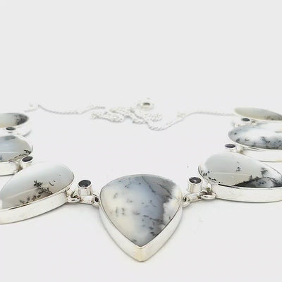Dendritic Agate Necklace - Clarice